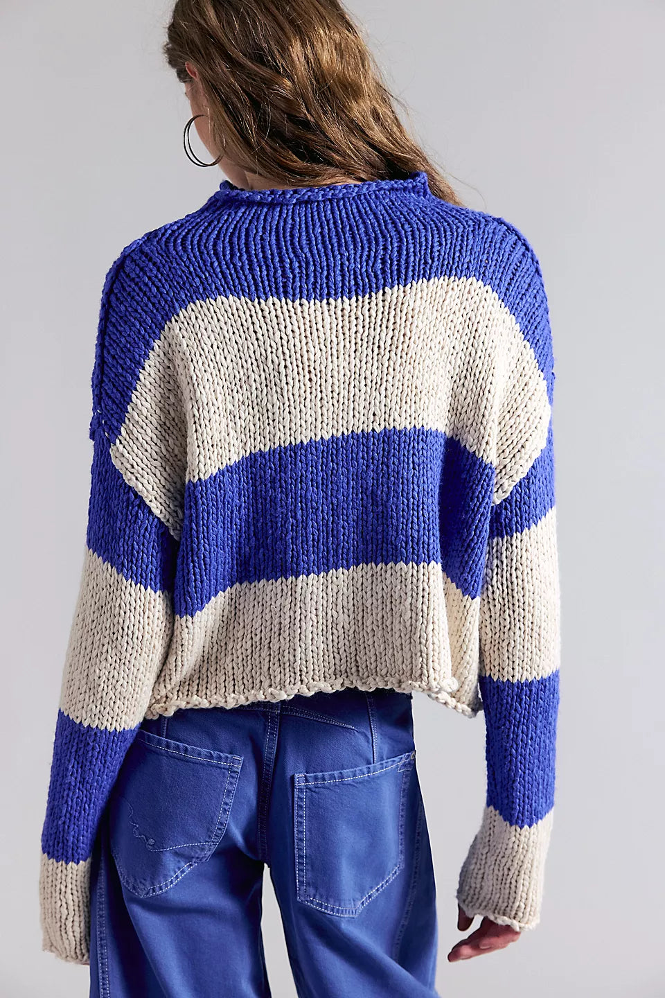 FREE PEOPLE - OPAL RUGBY STRIPED SWEATER