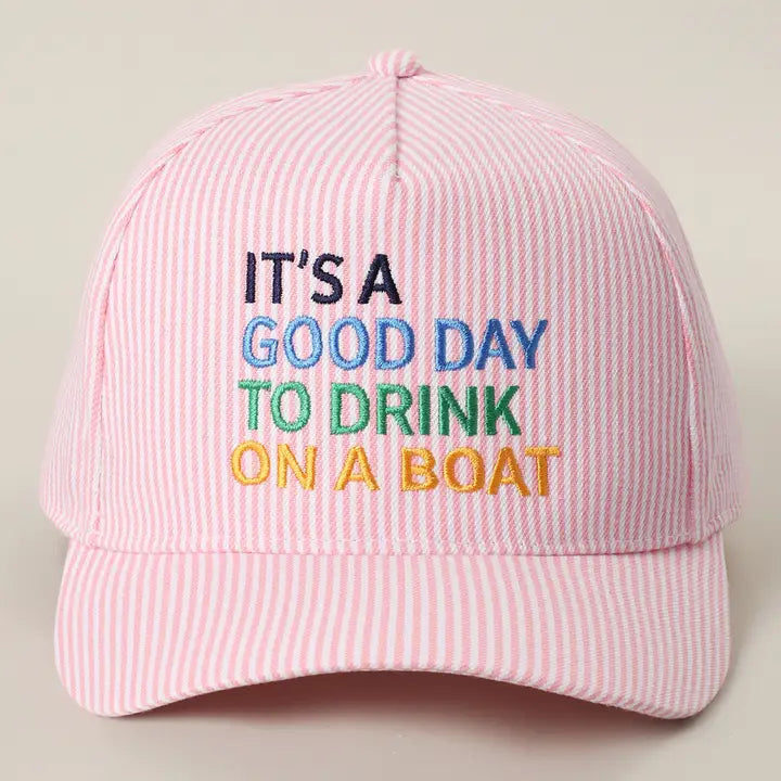 FASHION CITY - IT'S A GOOD DAY TO DRINK ON A BOAT HAT