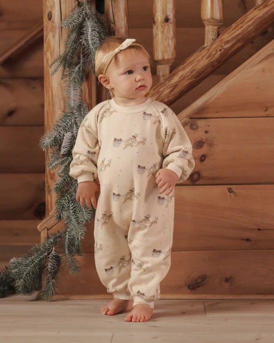 RYLEE + CRU - RAGLAN REINDEER JUMPSUIT