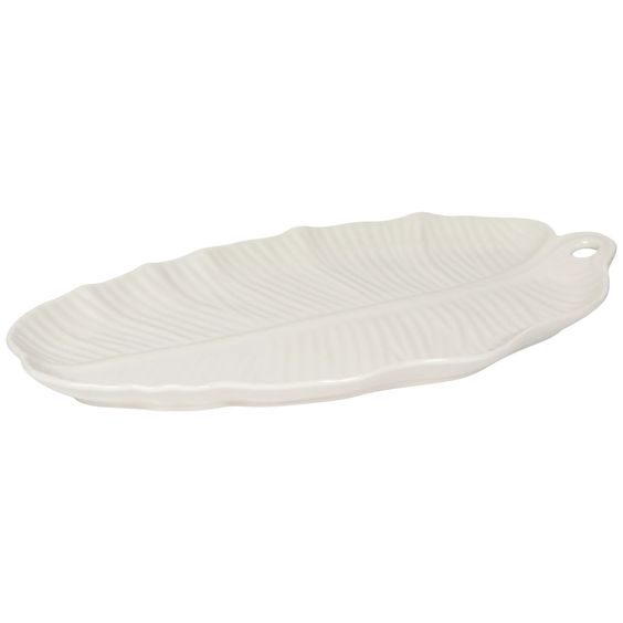 DANICA- 15" LEAFLET SERVING PLATTER