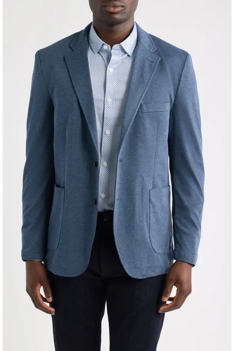 JOHNSTON & MURPHY - XC FLEX PINNACLE HOODED KNIT BLAZER