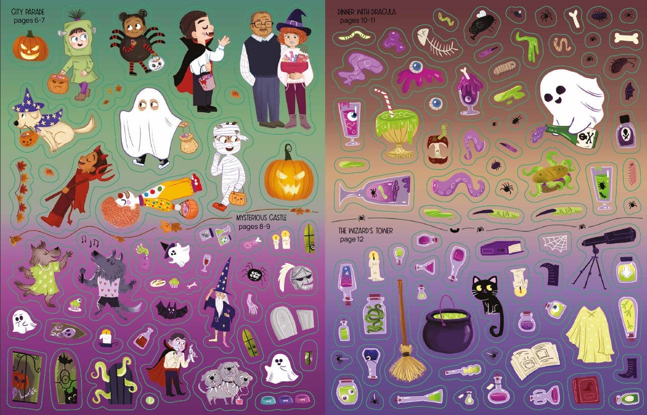 Deluxe Sticker Book: The Spooky Halloween Book