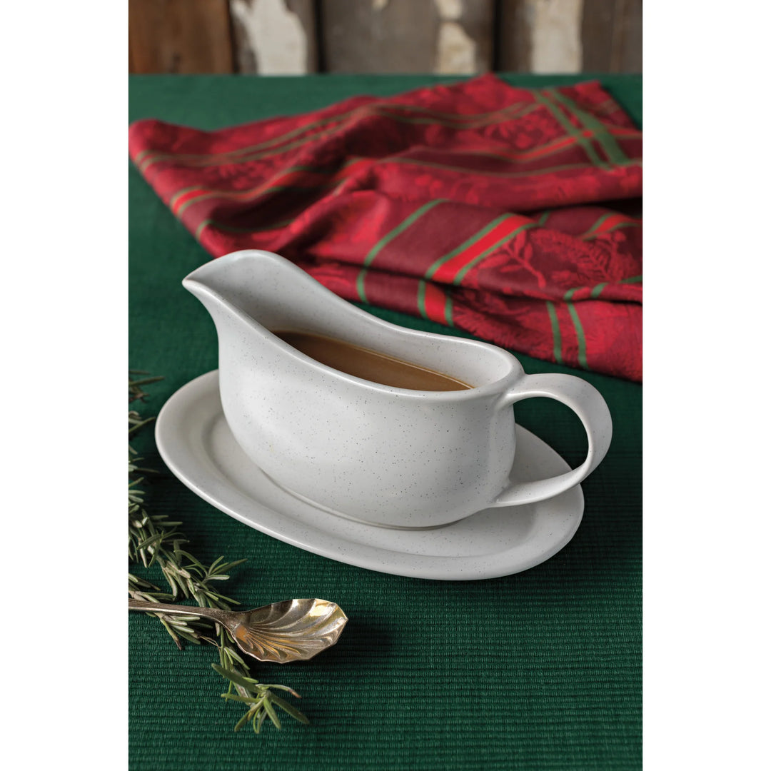 DANICA - GRAVY BOAT WITH SAUCER WHITE