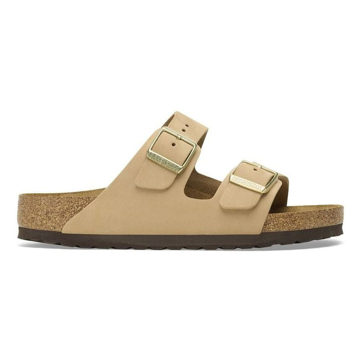 BIRKENSTOCK- ARIZONA SOFT FOOTBED NUBUCK LEATHER SANDAL