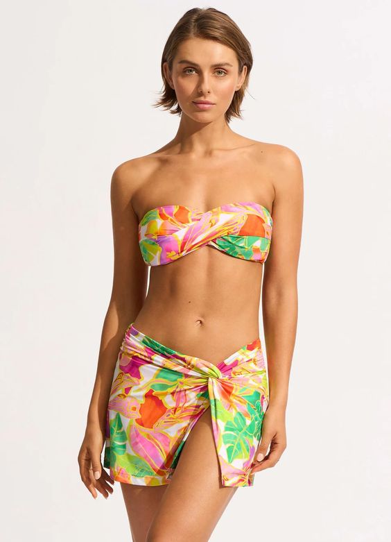 SEAFOLLY- WOMEN'S WONDERLAND SWIM BANDEAU