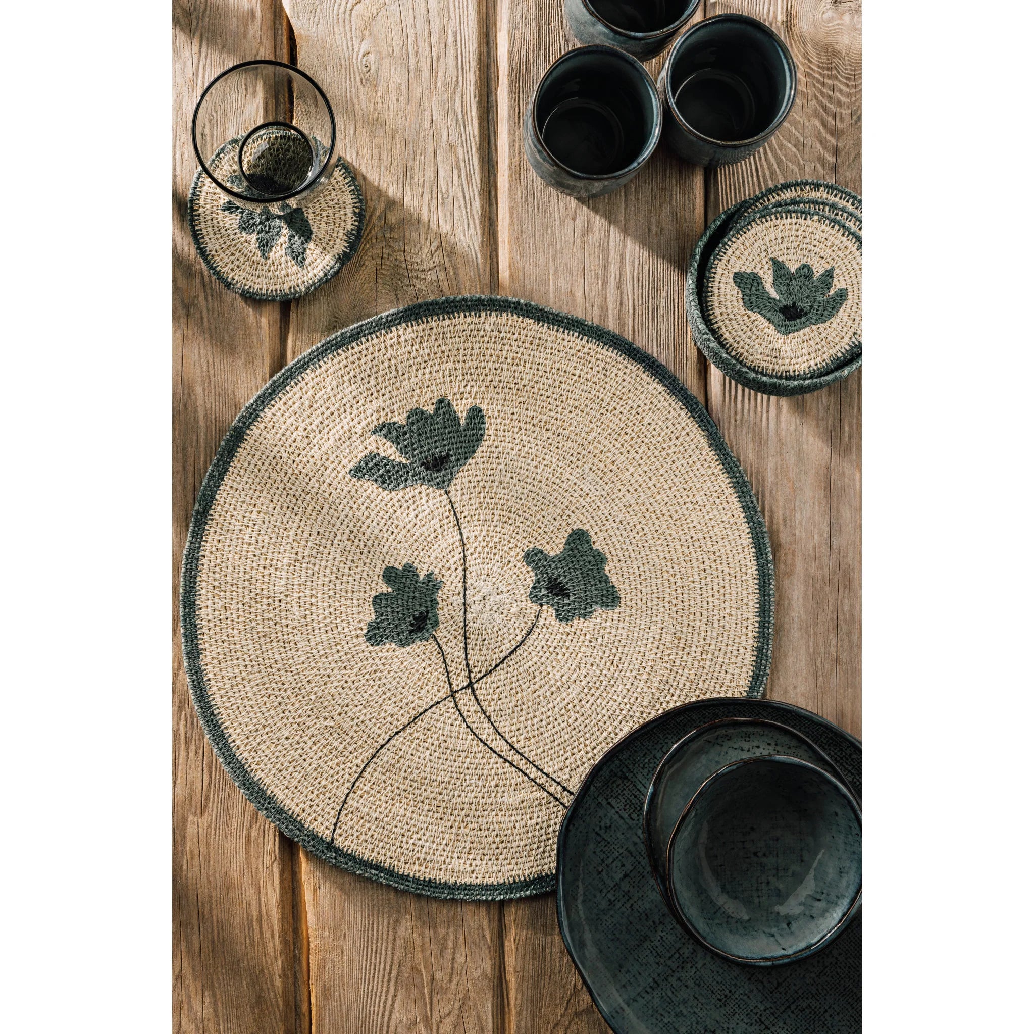 DANICA - SET/4 COASTER SEAGRASS ARIA