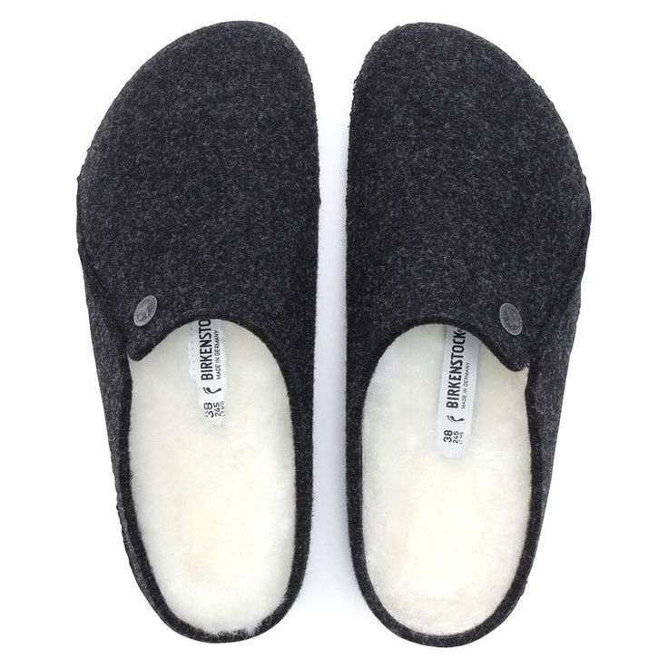BIRKENSTOCK- ZERMATT SHEARLING WOOL FELT SLIPPER