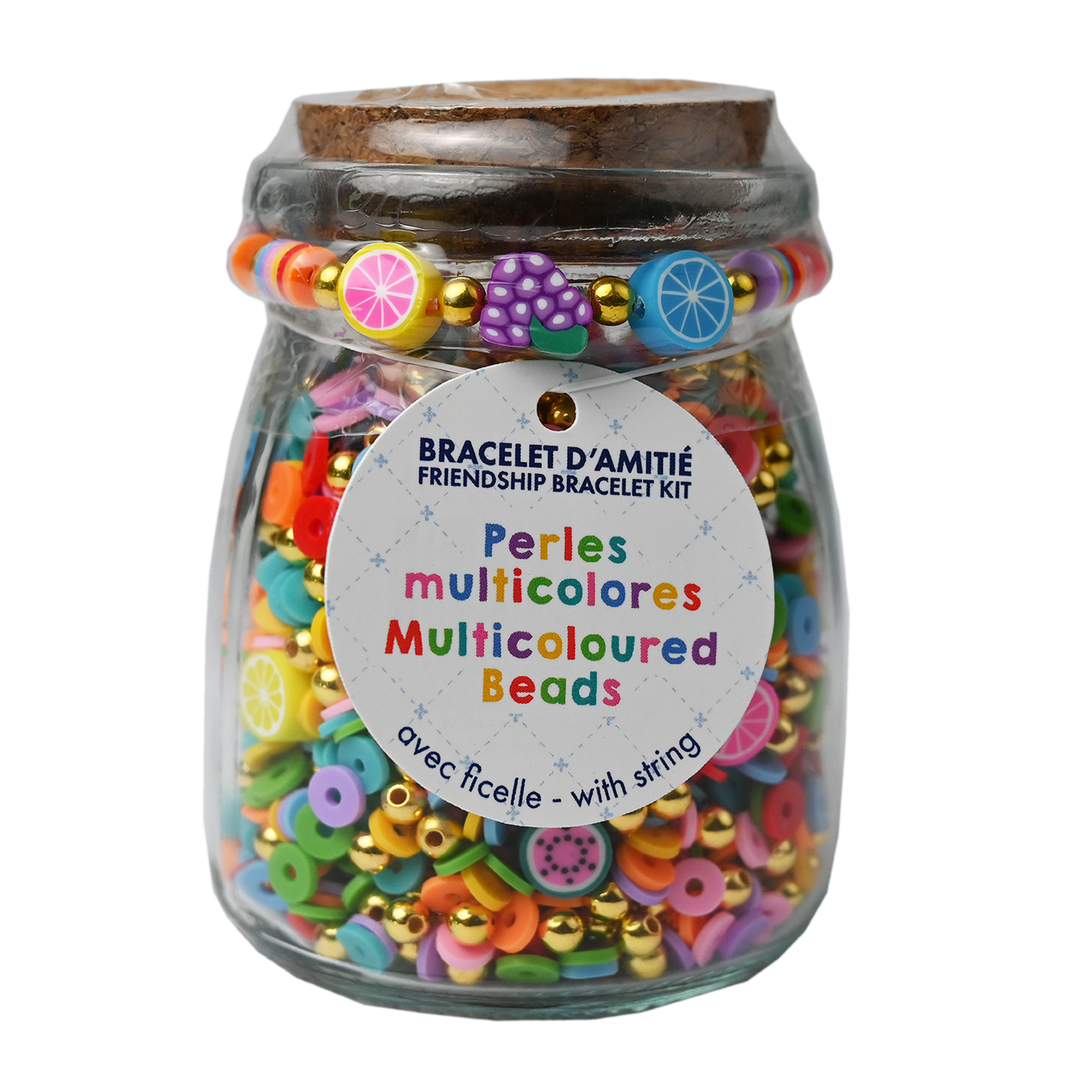 DIY BEAD JAR MULTICOLOURED