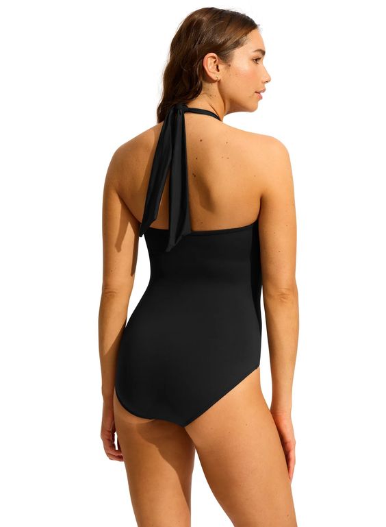 SEAFOLLY- LADIES HALTER BANDEAU ONE PIECE 