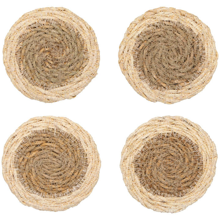 DANICA - COASTER SET/4 SEAGRASS WHITE