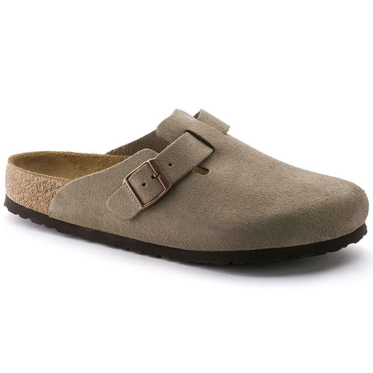 BIRKENSTOCK- WOMEN'S BOSTON SOFT FOOTBED SUEDE LEATHER