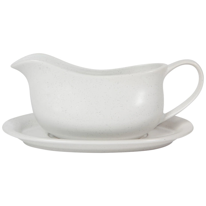 DANICA - GRAVY BOAT WITH SAUCER WHITE