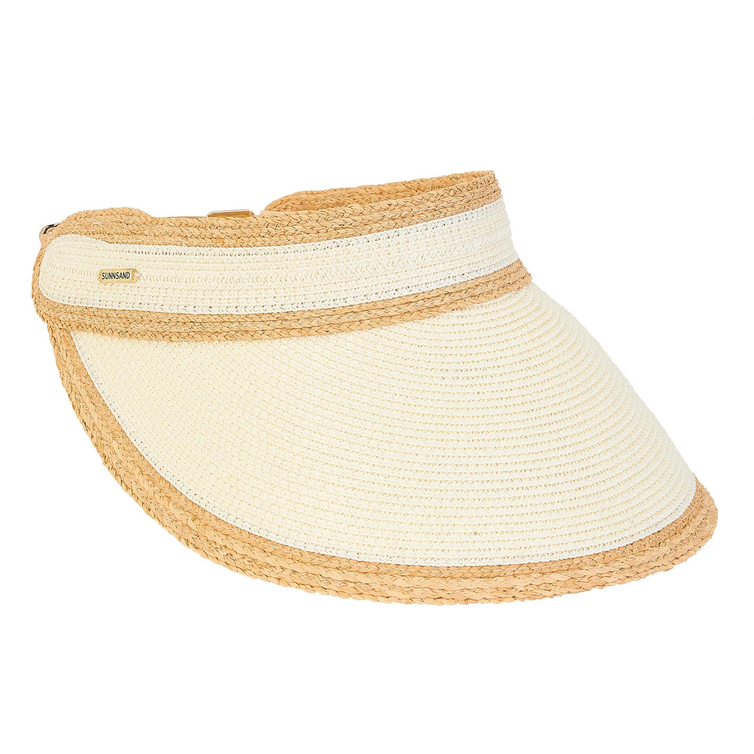 SUN 'N' SAND - HH2781 RAFIA/PAPER BRAID VISOR