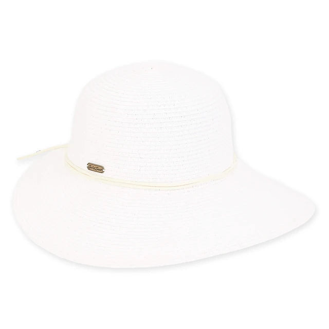 SUN 'N' SAND - HH2384 PAPER BRAID TAPERED FLOPPY HAT