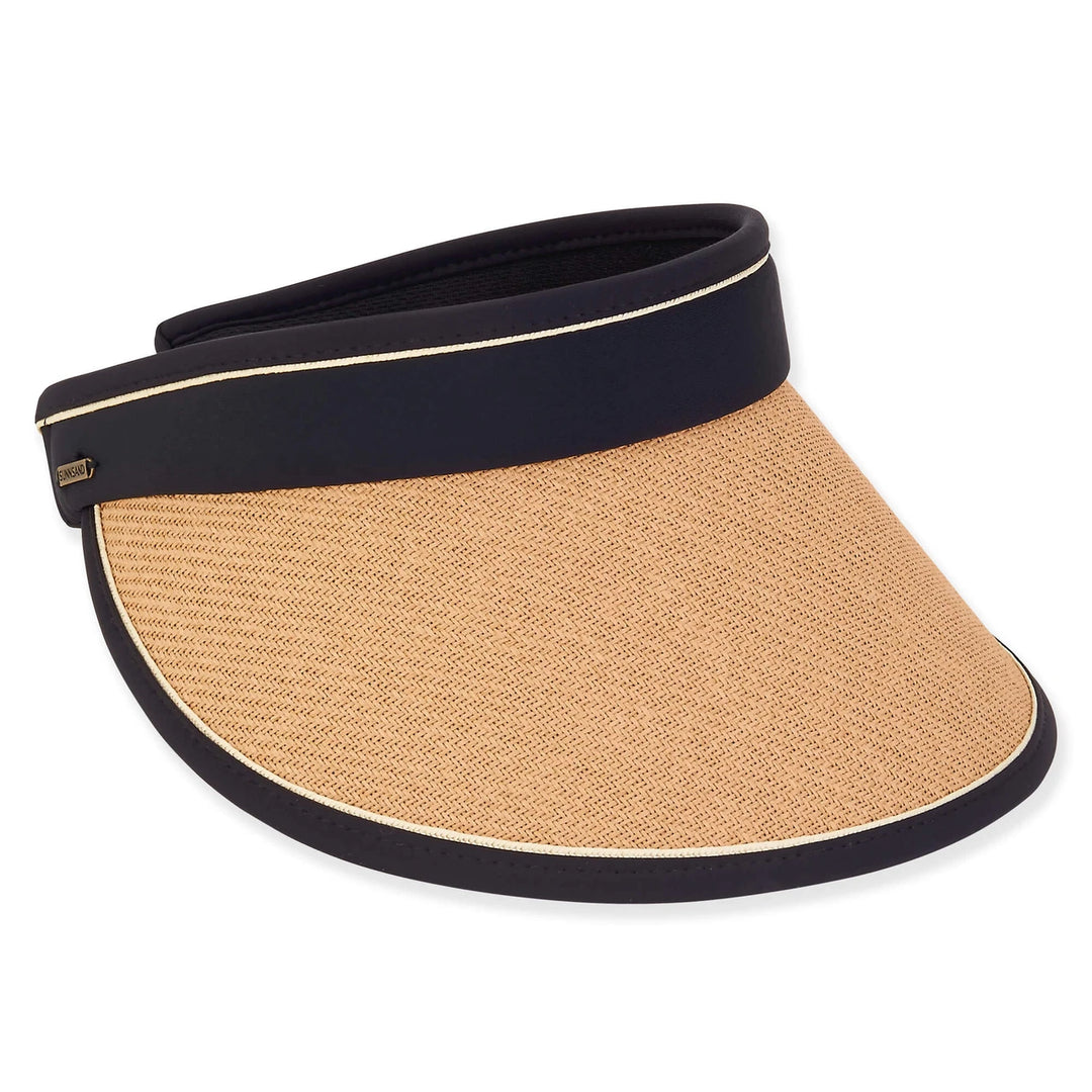 SUN 'N' SAND - HH3151 PAPER STRAW/CHINLON VISOR