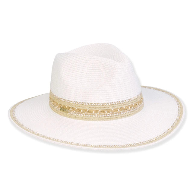 SUN 'N' SAND - HH3270 PAPER BRAID SAFARI HAT