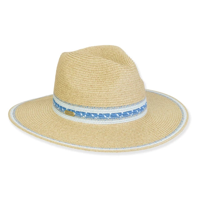 SUN 'N' SAND - HH3270 PAPER BRAID SAFARI HAT