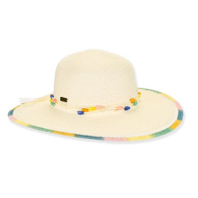 SUN 'N' SAND - HH3426 PAPER BRAID FLOPPY HAT