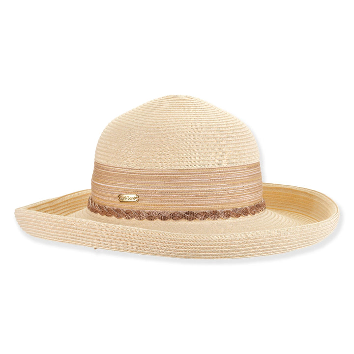 SUN 'N' SAND - HH3449 PAPER BRAID UP BRIM