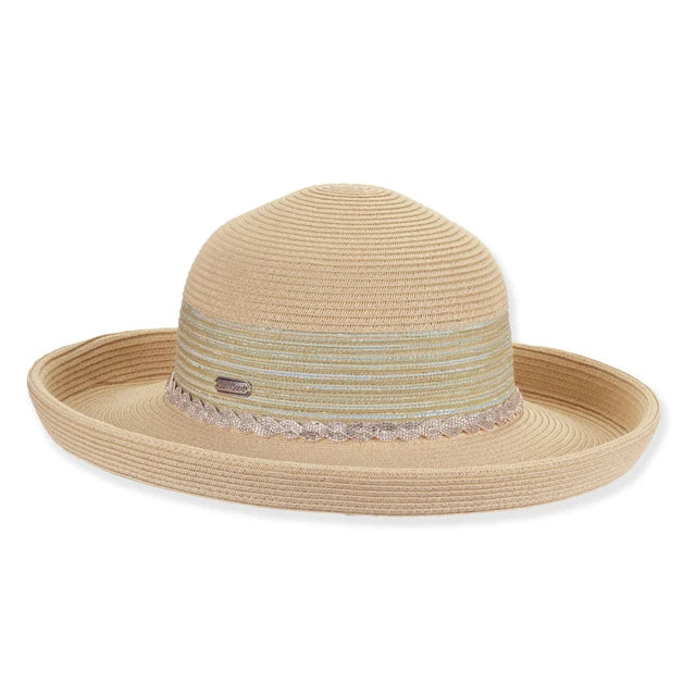 SUN 'N' SAND - HH3449 PAPER BRAID UP BRIM