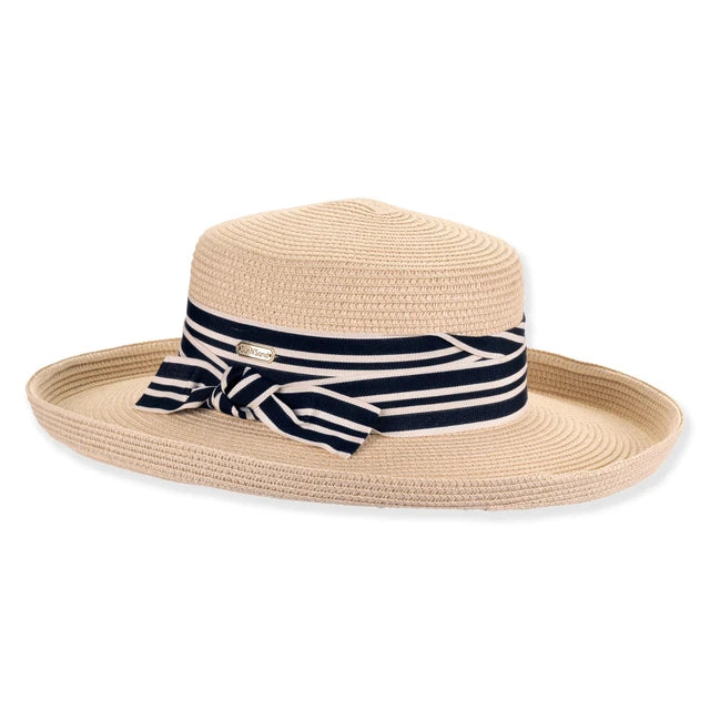 SUN 'N' SAND - HH3451 PAPER BRAID BOATER HAT