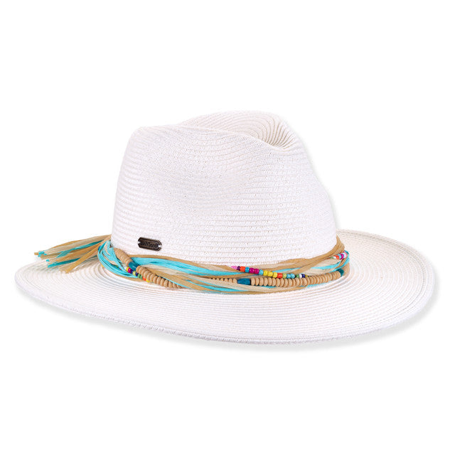 SUN 'N' SAND - HH3496 PAPER BRAID SAFARI HAT