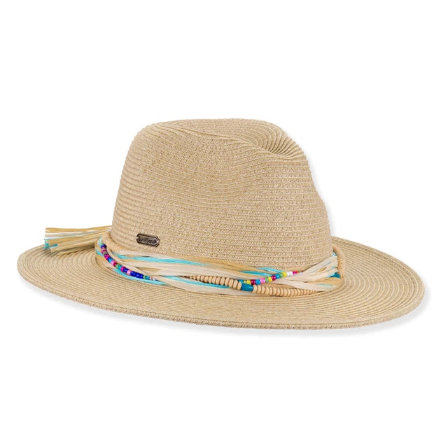 SUN 'N' SAND - HH3496 PAPER BRAID SAFARI HAT