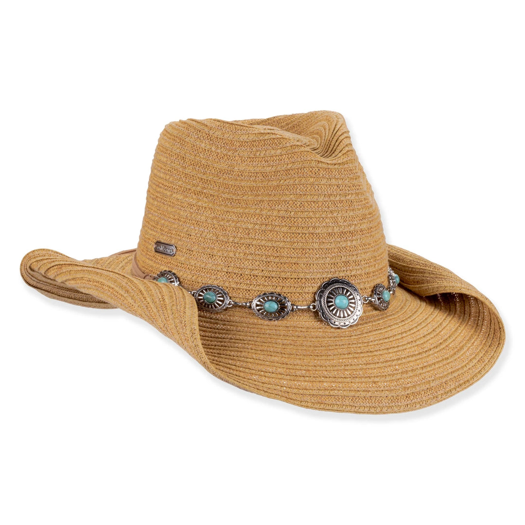 SUN 'N' SAND - HH3521 PAPER BRAID WESTERN HAT
