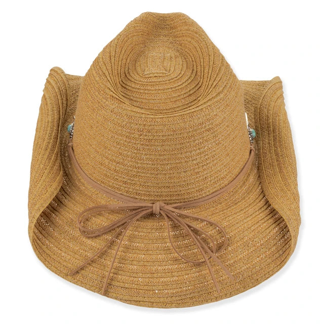 SUN 'N' SAND - HH3521 PAPER BRAID WESTERN HAT