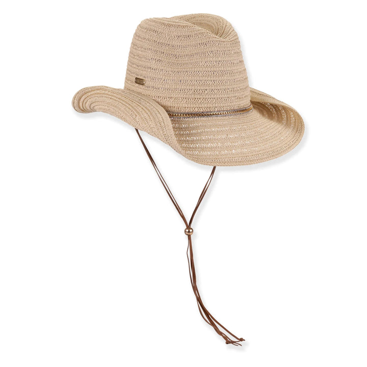 SUN 'N' SAND - HH3525 PAPER BRAID WESTERN HAT