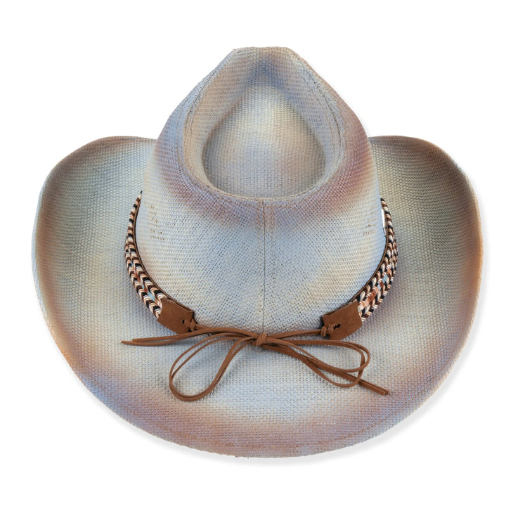 SUN 'N' SAND - HH3529 PAPER STRAW WESTERN HAT