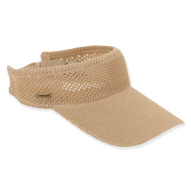 SUN 'N' SAND - HH3550 POLY KNIT VISOR