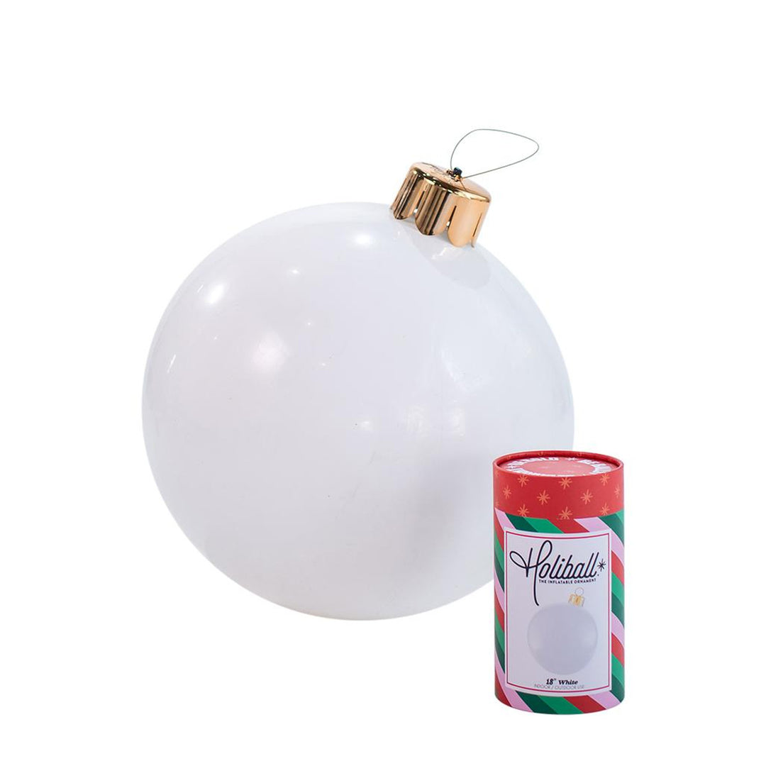 HOLIBALL- 18" WHITE INFLATABLE BALL