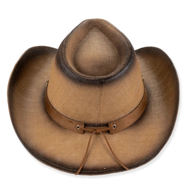 SUN 'N' SAND - HTT1302 PAPER STRAW WESTERN HAT