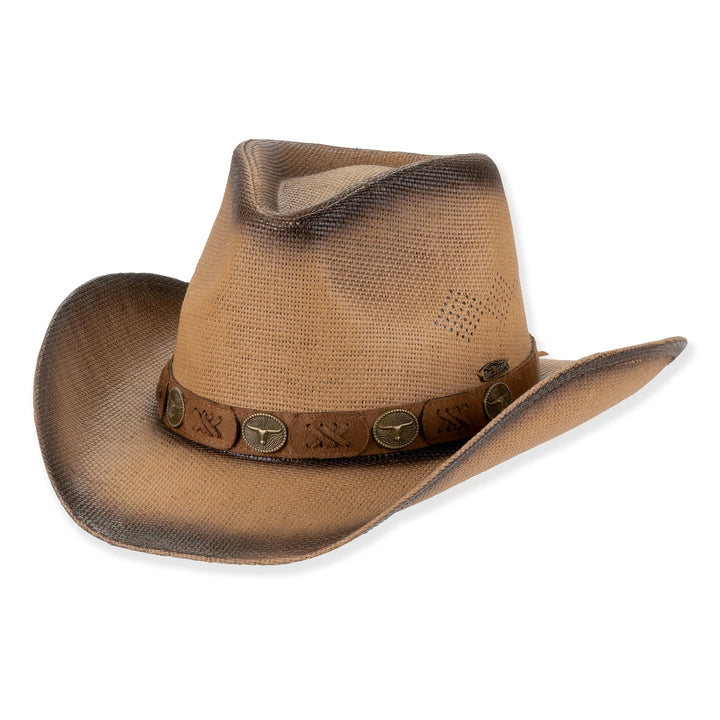SUN 'N' SAND - HTT1302 PAPER STRAW WESTERN HAT