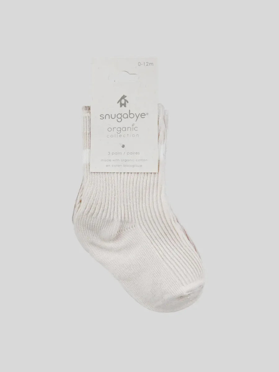 SNUGABYE - BABY SOCKS 3 PK