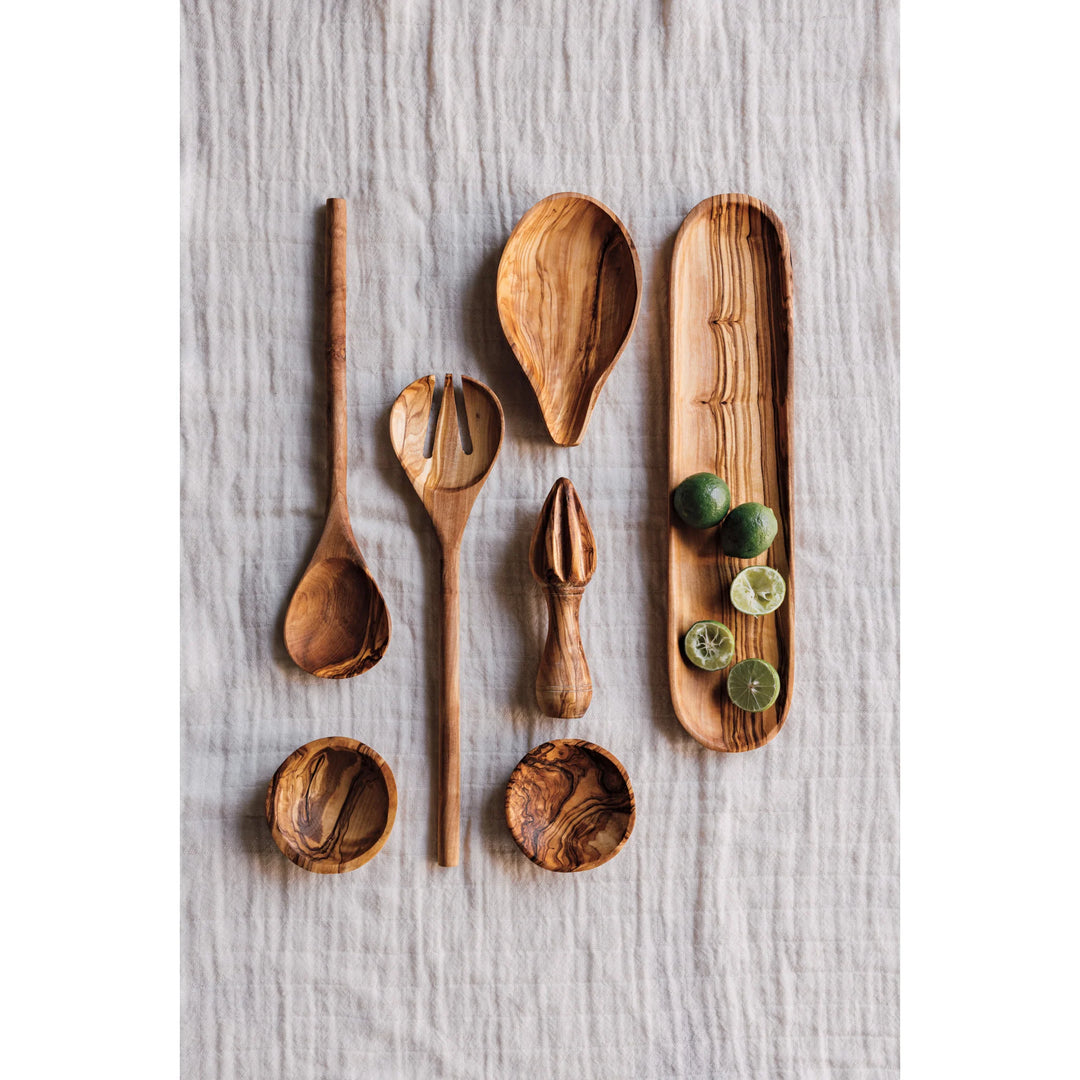 DANICA - TRAY OVAL OLIVE WOOD