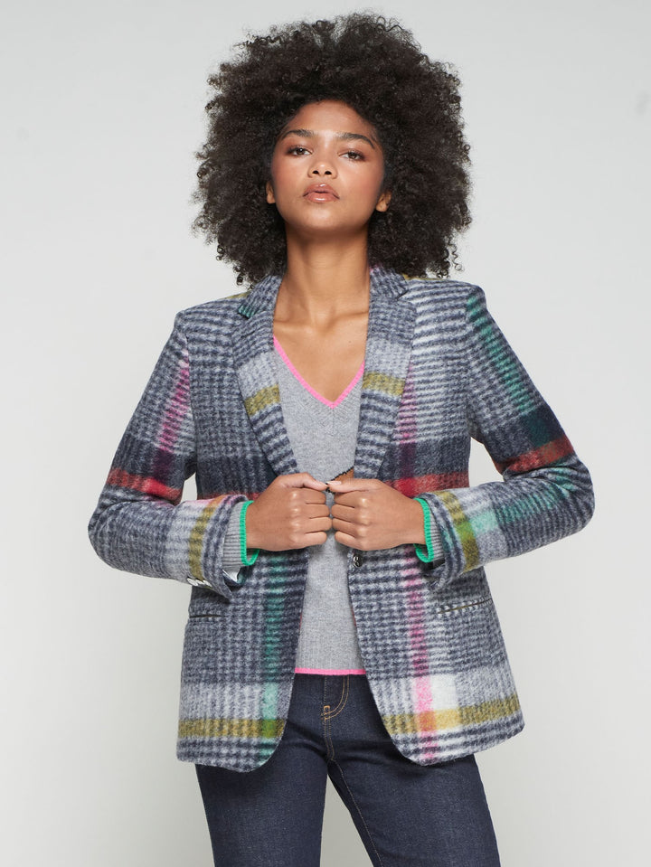 VILAGALLO- WOMEN'S HANNAH CHECKED BLAZER