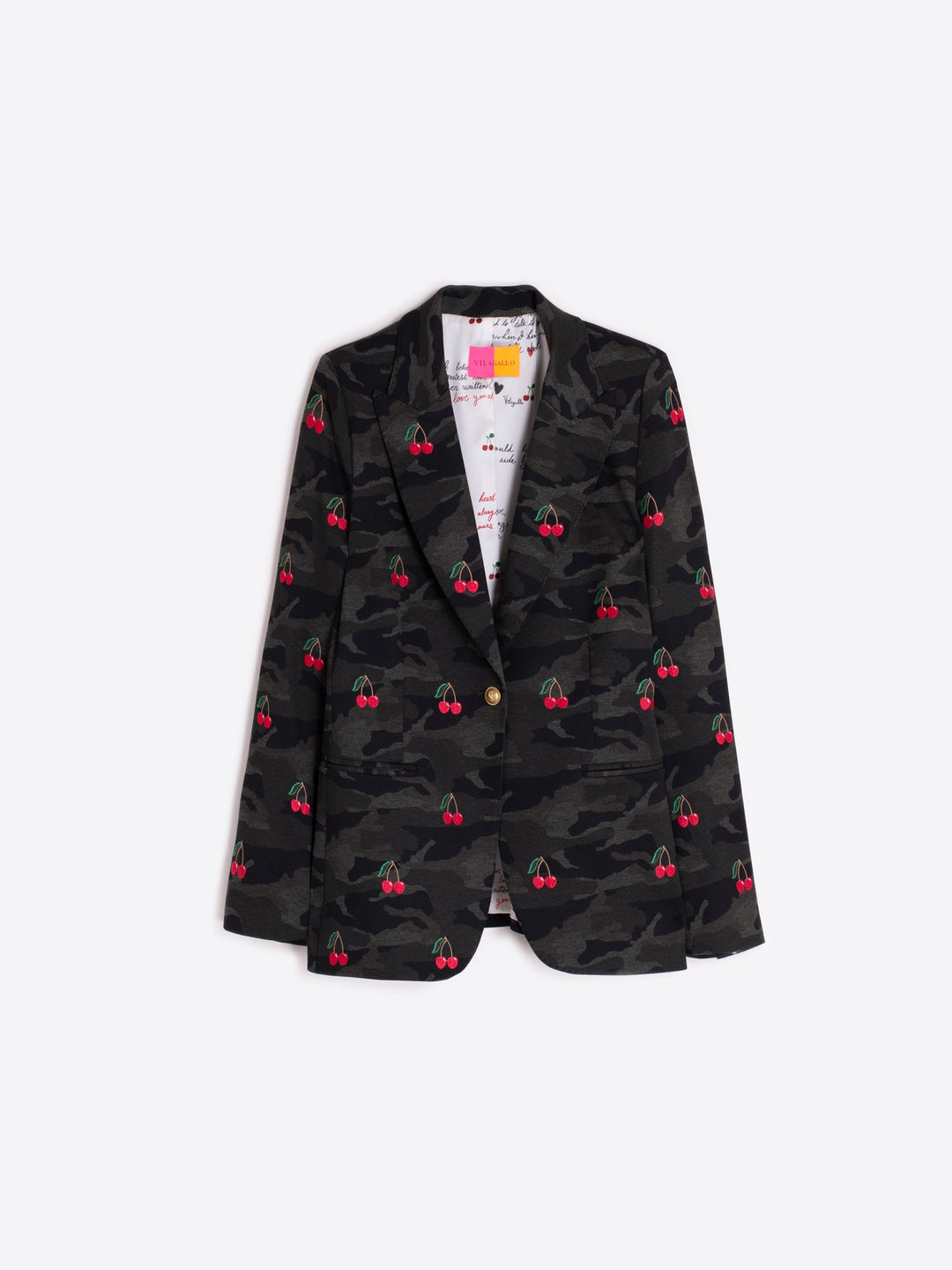 VILAGALLO- WOMEN'S HEATHER EMB BLAZER