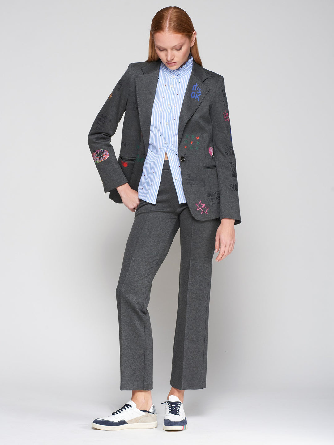 VILAGALLO- WOMEN'S HELEN GRAFFITI BLAZER