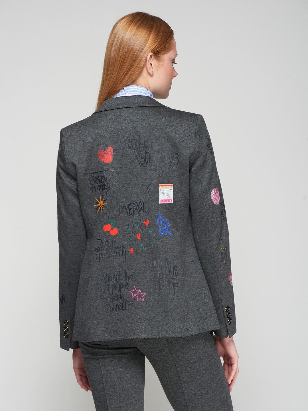 VILAGALLO- WOMEN'S HELEN GRAFFITI BLAZER