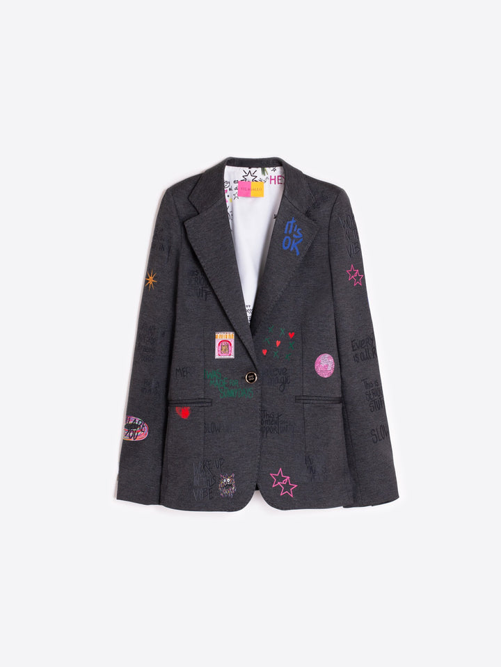 VILAGALLO- WOMEN'S HELEN GRAFFITI BLAZER