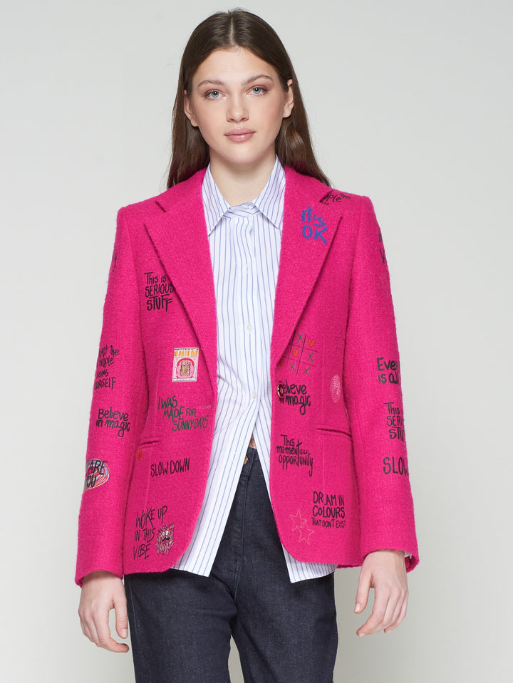 VILAGALLO- WOMEN'S HELEN GRAFFITI BLAZER