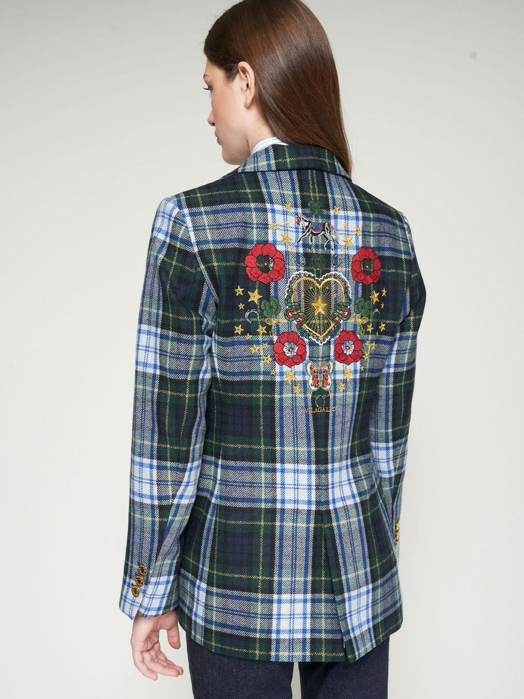 VILAGALLO- WOMEN'S ROCK EMBROIDERED BLAZER