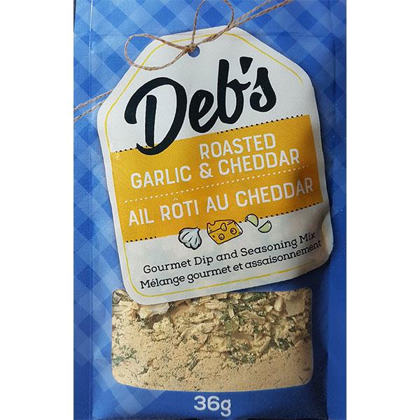 DEB'S DIPS - ROASTED GARLIC & CHEDDAR
