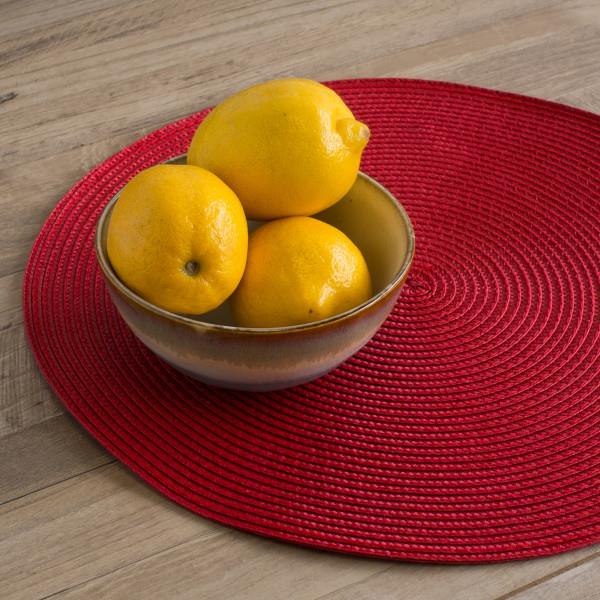 DANICA- Disko Circular Placemat Chili Red