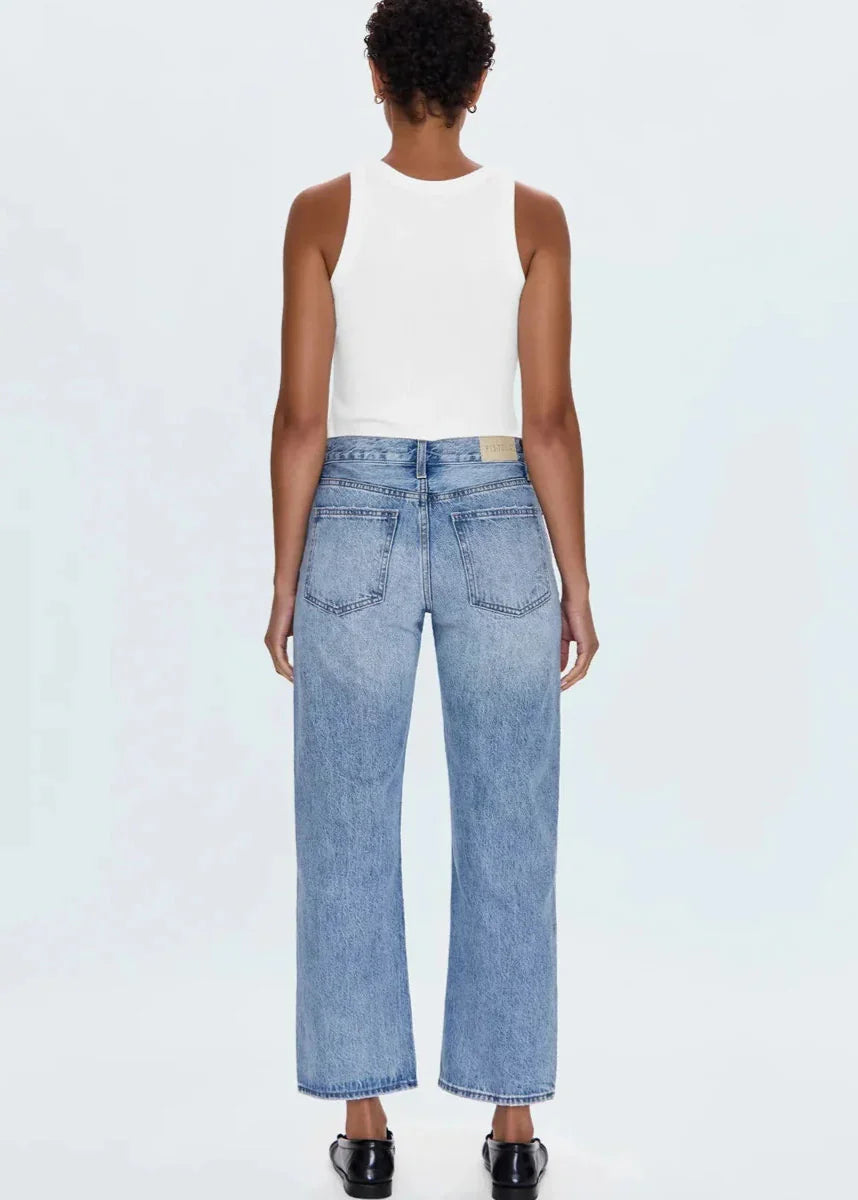 PISTOLA - WOMEN'S LEXI MID RISE, STRAIGHT LEG JEAN