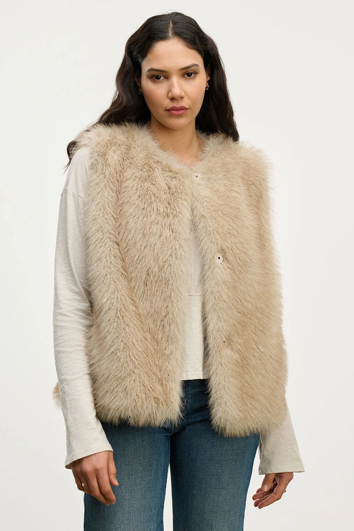 VELVET- WOMEN'S ANASTASIA07 FAUX FUR VEST