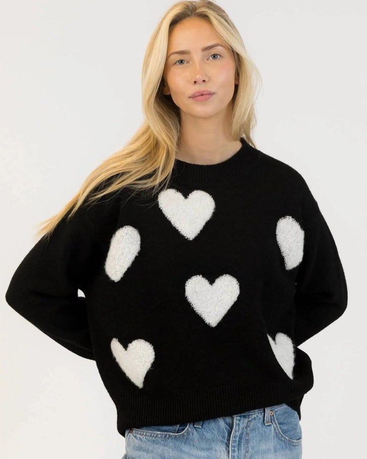 LYLA & LUXE - WOMEN'S AJAX SHERPA SWEATER