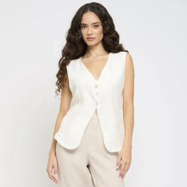 PISTACHE- WOMEN'S LINEN VEST